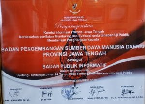 Penghargaan KIP Awards Tahun 2018 sebagai Badan Publik Menuju Informatif